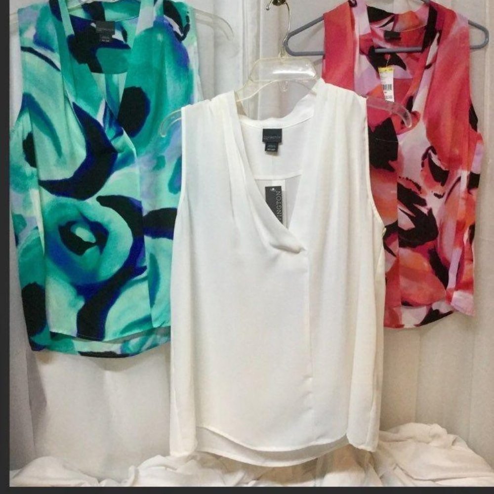 Covington 3 sleeveless tops NWT MP